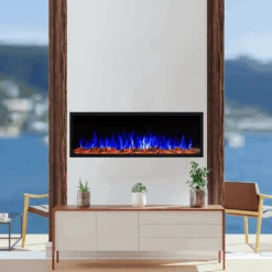 Touchstone Sideline Elite Outdoor 60-Inch Recessed/Wall Mounted Smart Electric Fireplace, No Heat (80049) -Dimplex Officials touchstone sideline elite outdoor 60 inch recessed wall mounted smart electric fireplace no heat 80049 80049 631361800499 29197468598366