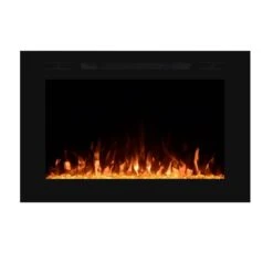Touchstone Forte 40-Inch Recessed Smart Electric Fireplace (#80006) -Dimplex Officials touchstone touchstone forte 40 recessed electric fireplace 80006 13335650271326