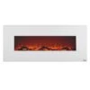 Touchstone Ivory 50-Inch Wall Mounted Electric Fireplace With White Frame (#80002)