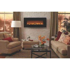 Touchstone Onyx 50-Inch Wall Mounted Electric Fireplace (#80001) -Dimplex Officials touchstone touchstone onyx 50 wall mounted electric fireplace 80001 13267323813982