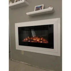 Touchstone Sideline 40-Inch Recessed Smart Electric Fireplace (#80027) -Dimplex Officials touchstone touchstone sideline 40 recessed electric fireplace 80027 13340049735774