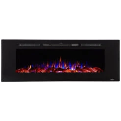 Touchstone Sideline 60-Inch Recessed Smart Electric Fireplace (#80011) -Dimplex Officials touchstone touchstone sideline 60 recessed electric fireplace 80011 13315677093982