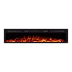 Touchstone Sideline 84-Inch Recessed Smart Electric Fireplace (#80043) -Dimplex Officials touchstone touchstone sideline 84 recessed electric fireplace 80043 14499986702430