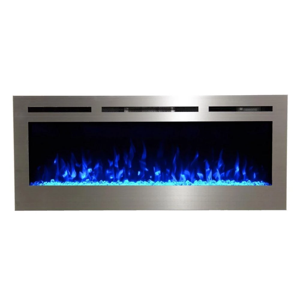 Touchstone Sideline Stainless Steel 50-Inch Recessed Electric Fireplace (#86273) 9 Touchstone Sideline Stainless Steel 50-Inch Recessed Electric Fireplace (#86273) - Image 9