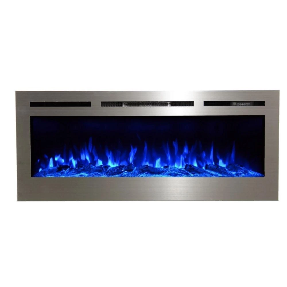 Touchstone Sideline Stainless Steel 50-Inch Recessed Electric Fireplace (#86273) 8 Touchstone Sideline Stainless Steel 50-Inch Recessed Electric Fireplace (#86273) - Image 8