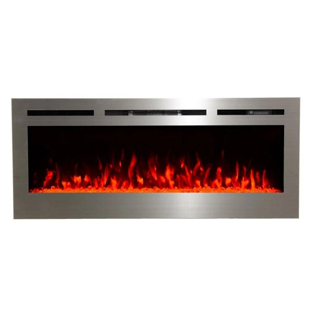 Touchstone Sideline Stainless Steel 50-Inch Recessed Electric Fireplace (#86273) 7 Touchstone Sideline Stainless Steel 50-Inch Recessed Electric Fireplace (#86273) - Image 7