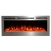 Touchstone Sideline Stainless Steel 50-Inch Recessed Electric Fireplace (#86273)