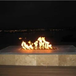 Warming Trends Ready To Finish Rectangular Gas Fire Pit, Sizes: 48" - 72" Long -Dimplex Officials warming trends ready to finish rectangular gas fire pit sizes 48 72 long 29639206928478