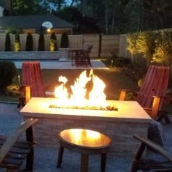 Warming Trends Ready To Finish Rectangular Gas Fire Pit, Sizes: 48" - 72" Long -Dimplex Officials warming trends warming trends ready to finish rectangular gas fire pit sizes 48 72 long 13917445685342