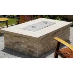 Warming Trends Ready To Finish Rectangular Gas Fire Pit, Sizes: 48" - 72" Long -Dimplex Officials warming trends warming trends ready to finish rectangular gas fire pit sizes 48 72 long 13917469474910