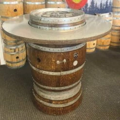 Wine Barrel Dude Extended Height Barrel 46-Inch Wooden Gas Fire Pit Table 7 Wine Barrel Dude Extended Height Barrel 46-Inch Wooden Gas Fire Pit Table -Dimplex Officials wine barrel dude extended height 46 inch wooden gas fire pit table 29855441223774